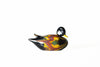 No Solo Vetro glass ducks pen rest, purple decorative glass pen holder with two duck figures on a clear base.