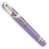 Leonardo Officina Ita Momento Zero Nuvola Lilac fountain pen with lavender-colored resin body and gold accents.
