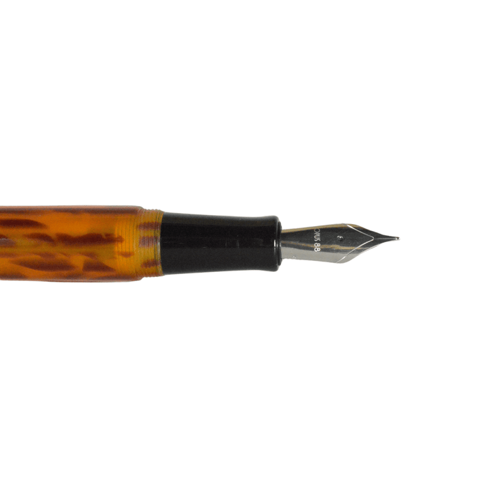 Opus 88 ABMER JAZZ fountain pen with extra-fine nib in black and gold, sleek and elegant writing instrument.