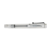 Opus 88 Demo fountain pen with extra-fine nib, showcasing a sleek black body and gold accents on a white background.