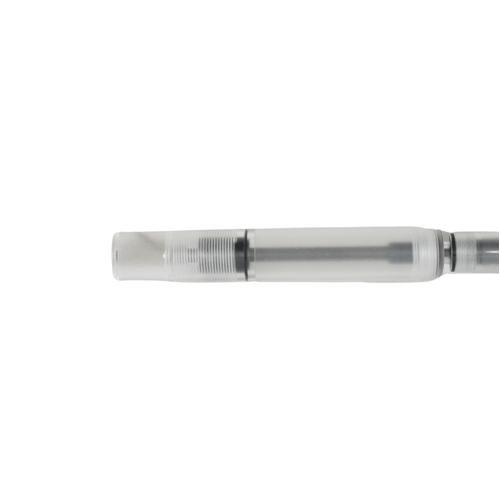 Opus 88 Demo fountain pen with extra-fine nib, featuring a sleek black body and gold accents, showcasing detailed craftsmanship.