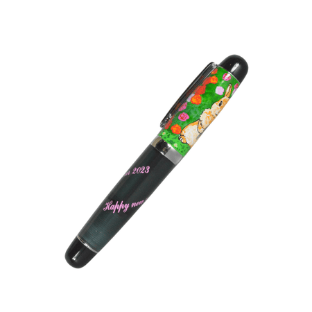 Opus 88 Mini Pocket Fountain Pen in Year of the Rabbit 2023 design, extra-fine nib, compact and stylish writing instrument.