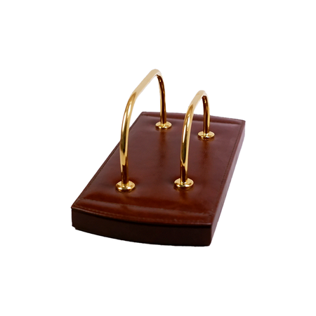 Orna Munari letter sorter with multiple compartments for organizing mail and letters on a desk or workspace.