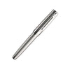 Otto Hutt Design 07 silver fountain pen with an extra-fine nib, showcasing a sleek, modern design and polished metal finish.