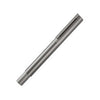 Otto Hutt Design 08 Ruthenium Plated Fountain Pen with fine nib, showcasing sleek metal finish and elegant craftsmanship.