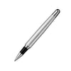 Otto Hutt Design 02 Pinstripe rollerball pen with sleek black and silver pinstripe design, showcasing its elegant writing instrument features.