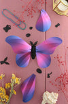 Black Paper Giant Silk Butterfly craft by Assembli, showcasing a large, detailed silk butterfly made from black paper.