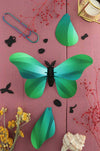 Assembli Paper Giant Silk Butterfly craft made of black paper with detailed wing designs, perfect for creative art projects.