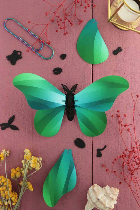 Assembli Paper Giant Silk Butterfly craft made of black paper with detailed wing designs, perfect for creative art projects.