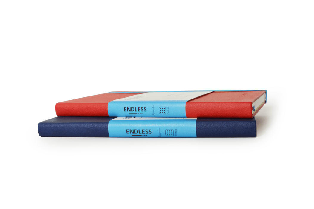Endless Recorder Journal by Endless with crimson sky cover, blank pages, ideal for notes and creative writing.