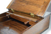 Wooden walnut lap desk by Papier Plume, featuring a smooth surface and portable design for comfortable working or writing on the go.