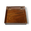 Wooden walnut lap desk by Papier Plume with smooth surface and portable design for comfortable working or writing on your lap.