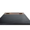 Walnut and leather lap desk by Papier Plume, featuring a smooth wooden surface and stylish leather accents for comfortable use.