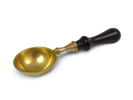 Large Papier Plume melting spoon with a stainless steel bowl and handle, ideal for melting wax or chocolate.