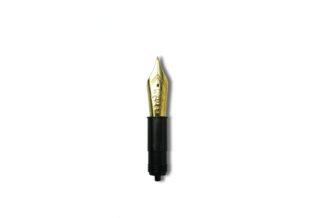 Papier Plume 14k gold Bock nib for fountain pens, extra fine tip, crafted for smooth writing and elegant style.