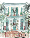 Lyla Clayre Studio New Orleans architecture note card set featuring detailed illustrations of iconic buildings and landmarks.