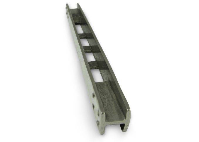Steel high beam pen holder by Jac Zagoory, modern desk accessory with sleek design for holding pens and writing instruments.