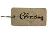Col-O-Ring Ink Testing Book showing pages with ink samples and testing sections for evaluating ink color and quality.