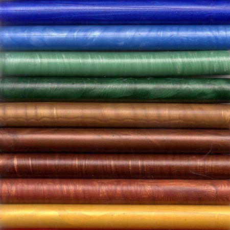 Super pliable sealing wax sticks by Papier Plume in antique copper color, 4 inches long, ideal for sealing and embossing.
