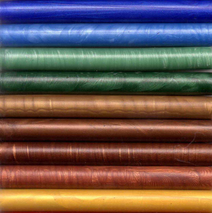 Super pliable sealing wax sticks by Papier Plume in antique copper color, 4 inches long, ideal for sealing and embossing.