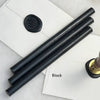 Black pliable sealing wax sticks by Papier Plume, 7 inches long, ideal for sealing and craft projects.