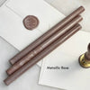 Black pliable sealing wax sticks by Papier Plume, 7 inches long, ideal for sealing and decorative crafts.