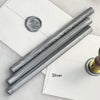 Black pliable sealing wax sticks by Papier Plume, 7 inches long, used for sealing and decorative wax sealing projects.