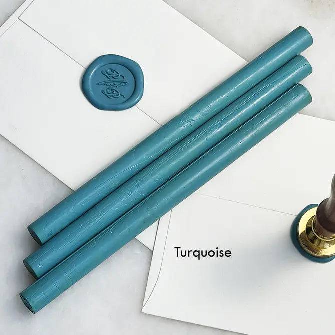 Black Pliable Sealing Wax Sticks by Papier Plume, 7 inches long, flexible wax for sealing and craft projects.