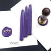 Set of Papier Plume sealing wax sticks with wicks in modern colors, ideal for sealing letters and invitations.
