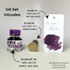 Papier Plume and Tony Hollums Secondline wax seal and ink set with sealing wax, stamp, and ink pad for handwritten letters.
