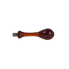 Amber glass wax seal handles by Papier Plume, featuring elegant glass handles for decorative sealing and crafting.
