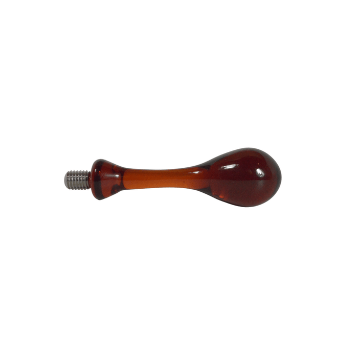 Amber glass wax seal handles by Papier Plume, featuring elegant glass handles for decorative sealing and crafting.