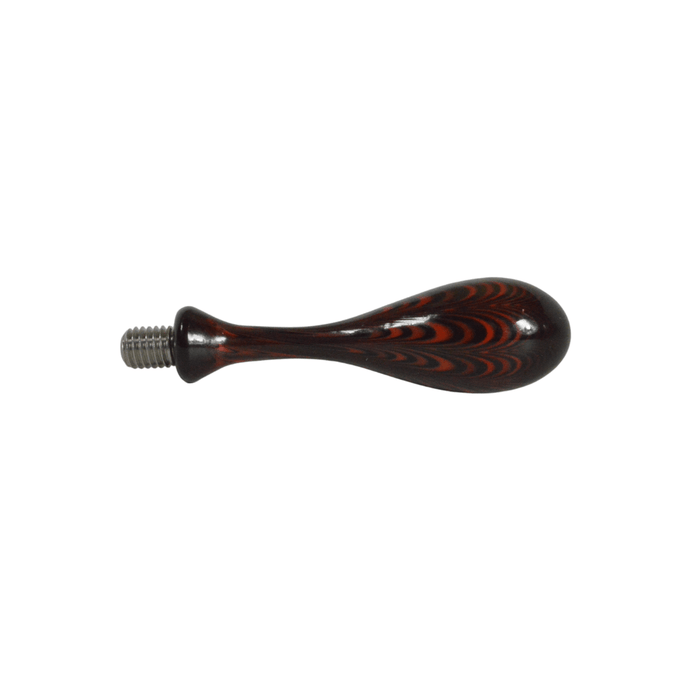Amber glass wax seal handles by Papier Plume, featuring elegant glass handles for sealing and decoration.