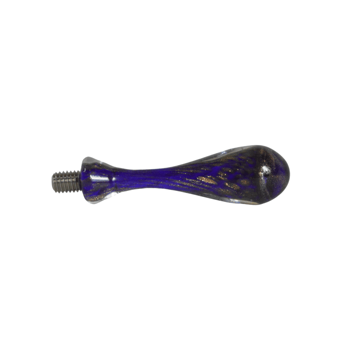 Amber glass wax seal handles by Papier Plume, featuring elegant glass handles designed for sealing and decorative purposes.