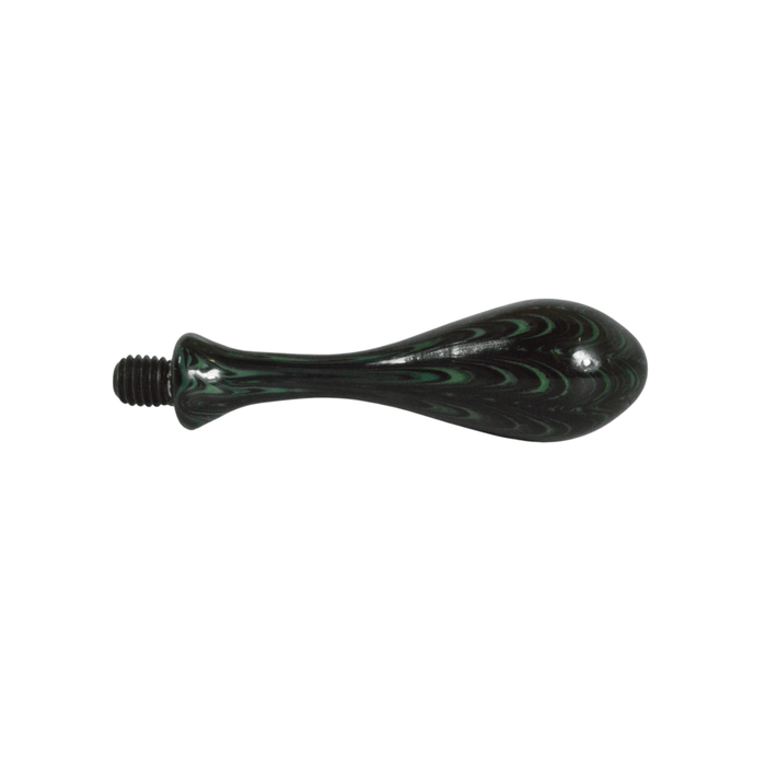 Amber glass wax seal handles by Papier Plume, featuring elegant glass handles for decorative sealing applications.