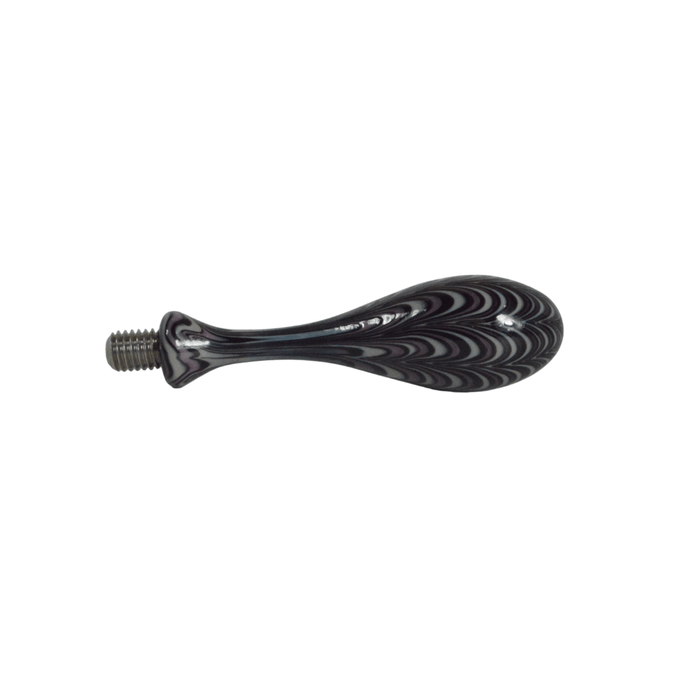 Amber glass wax seal handles by Papier Plume, featuring elegant glass handles for decorative sealing and craft projects.