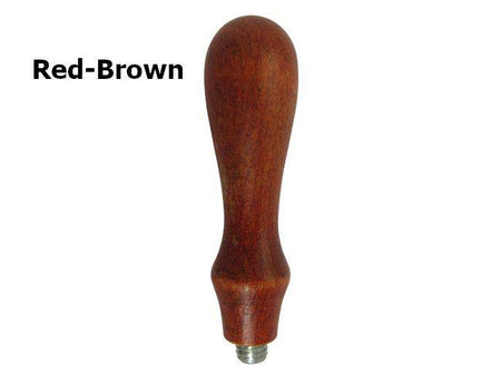 Red-brown wooden wax seal handle with 8mm screw from Papier Plume, designed for sealing wax applications.