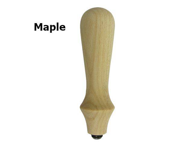 Red-brown wooden wax seal handle by Papier Plume with 8mm screw for sealing and craft projects.