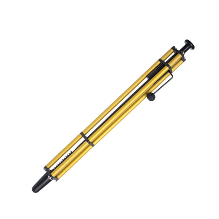Parafernalia Revolution ballpoint pen with sleek aluminum body, featuring a modern design and black ink for smooth writing.