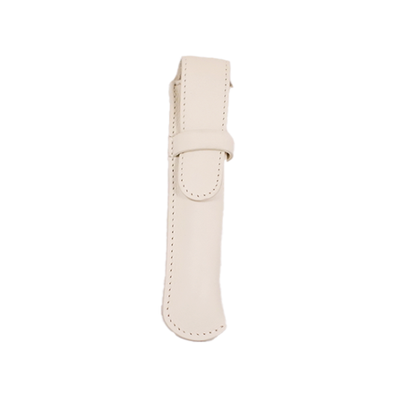 White Atelier de la Foret pen case with space for one pen, classic length, large size, in various colors.
