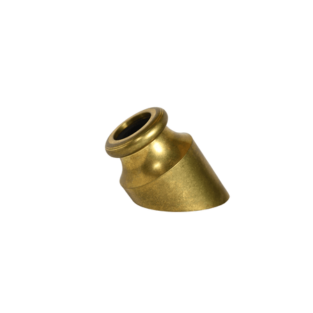 Penwell Classic Penwell in tumbled brass with a smooth, rounded design and polished finish, showcasing its elegant craftsmanship.