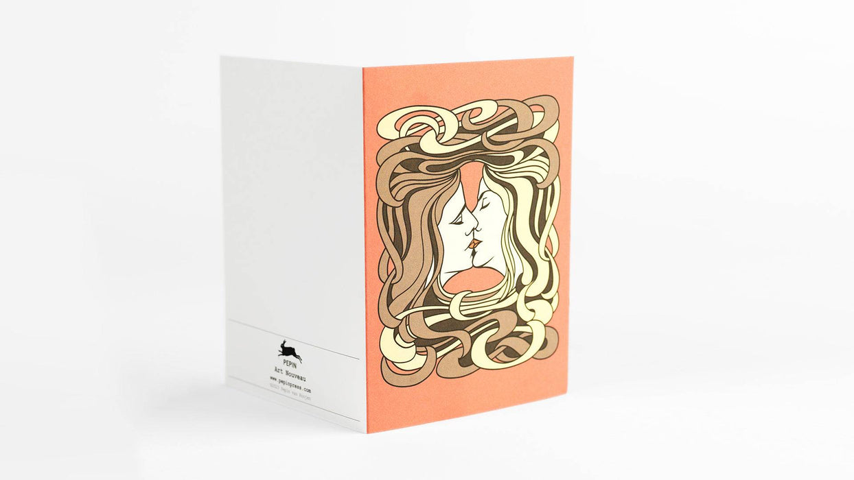 Pepin Press Art Nouveau correspondence set with decorative stationery and envelopes featuring intricate vintage designs.