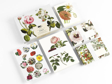 Pepin Press correspondence set featuring floral-themed stationery with letter papers and envelopes for elegant correspondence.