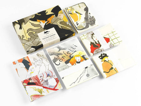 Pepin Press Toulouse-Lautrec correspondence set with vintage-style letter papers and envelopes for writing and collecting.