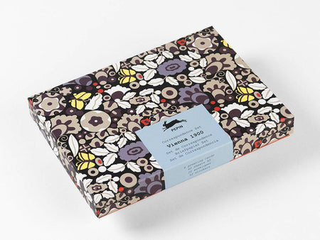 Pepin Press Vienna 1900 correspondence set featuring vintage letter papers and envelopes with art deco designs.