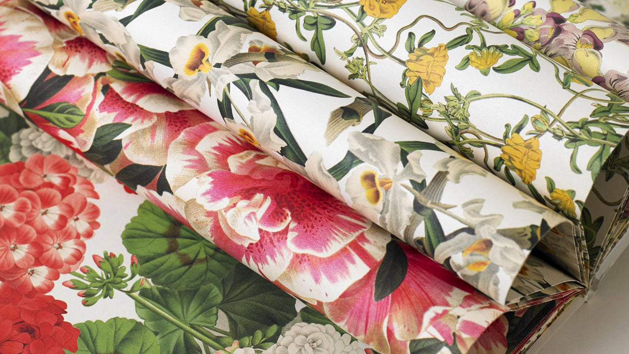 Pepin Press Creative Paper with colorful flower designs, ideal for crafts and artistic projects.