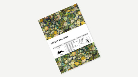 Creative paper featuring Vincent van Gogh artwork by Pepin Press, showcasing textured paper with vibrant van Gogh-inspired designs.