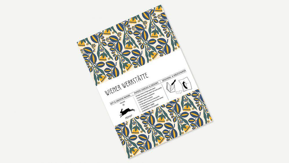 Creative paper by Pepin Press featuring Wiener Werkstätte design, showcasing intricate patterns and vibrant colors.