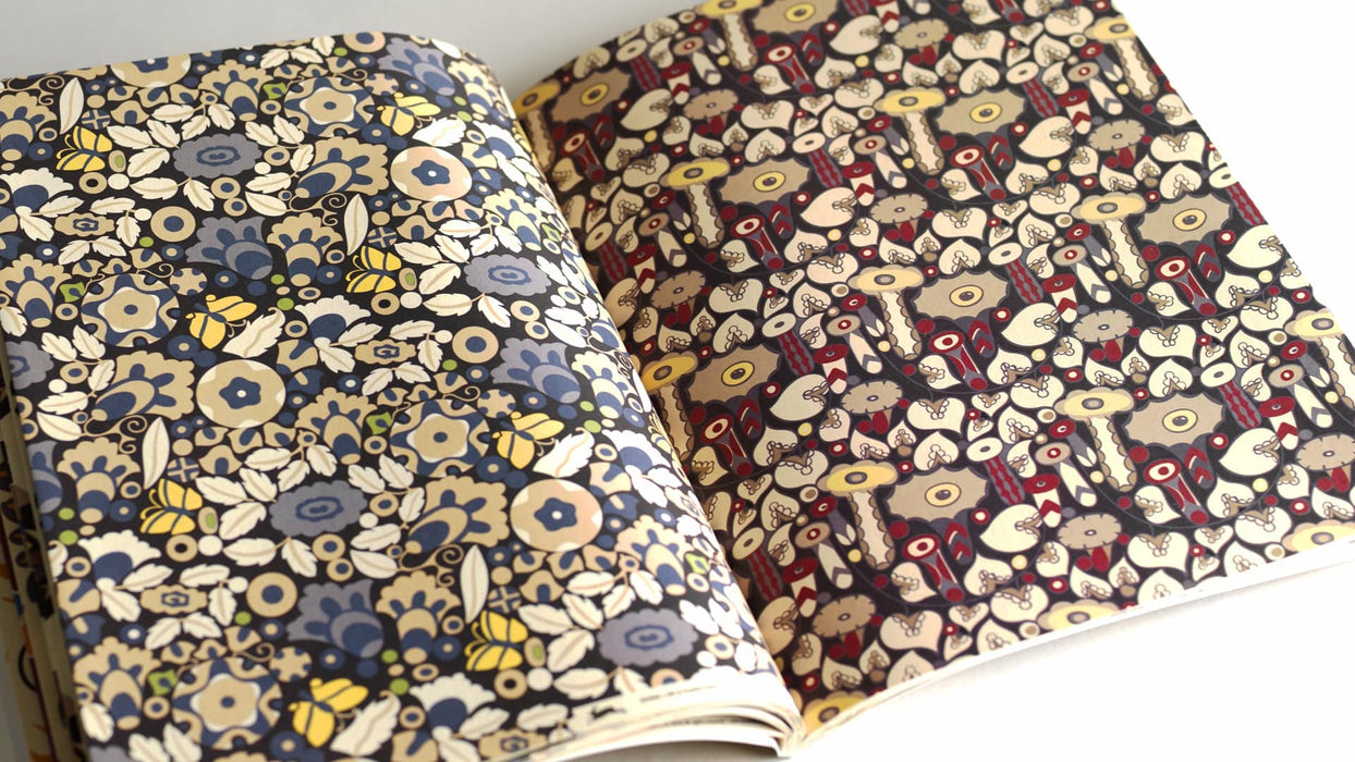 Pepin Press Creative Paper featuring Wiener Werkstätte design, showcasing colorful artistic patterns on textured paper surface.