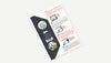 Pepin Press sticker and tape book featuring colorful butterfly illustrations on pages, perfect for crafts and decorating.